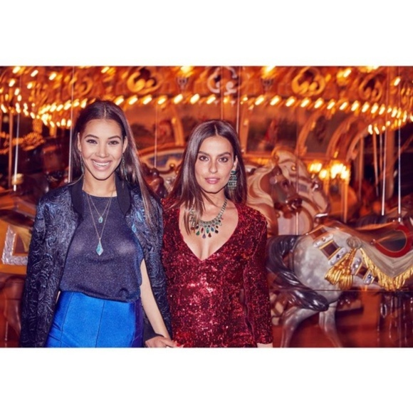 Kendra Scott Aqua Apatite Damon necklace NWT - Picture 6 of 7